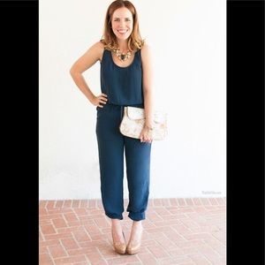 CAbi French Navy jumpsuit